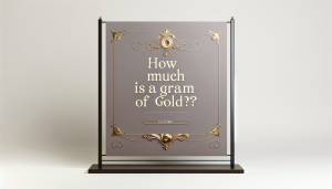 combien le gramme d or